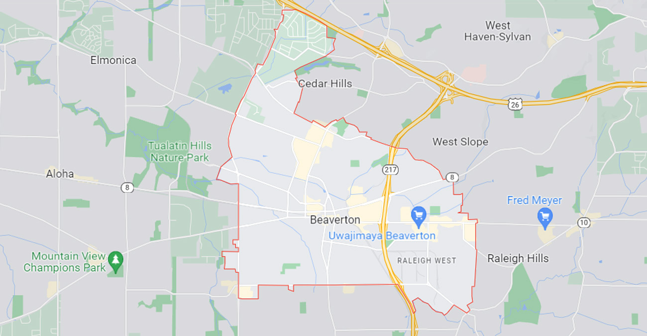 Beaverton Oregon Map
